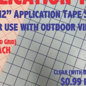 Application Tape Sheets